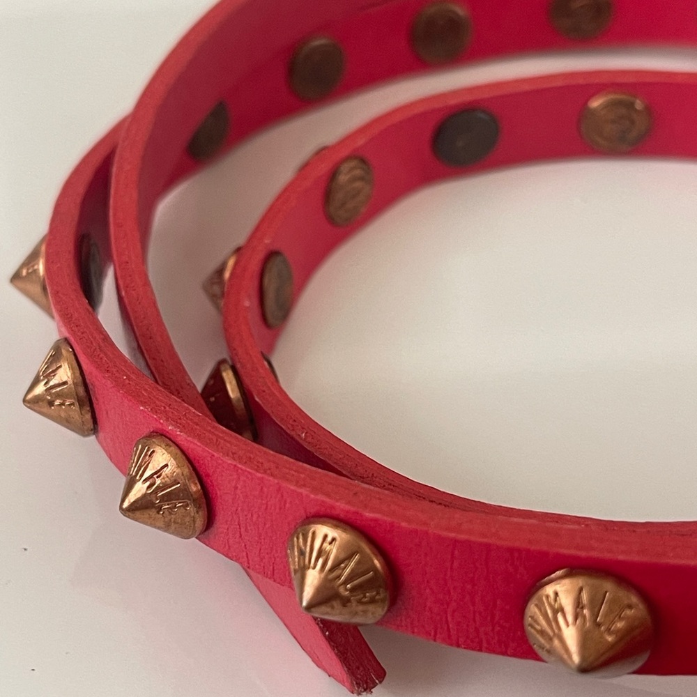 Animale Red Leather Belt